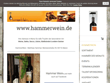 Tablet Screenshot of hammerwein.de